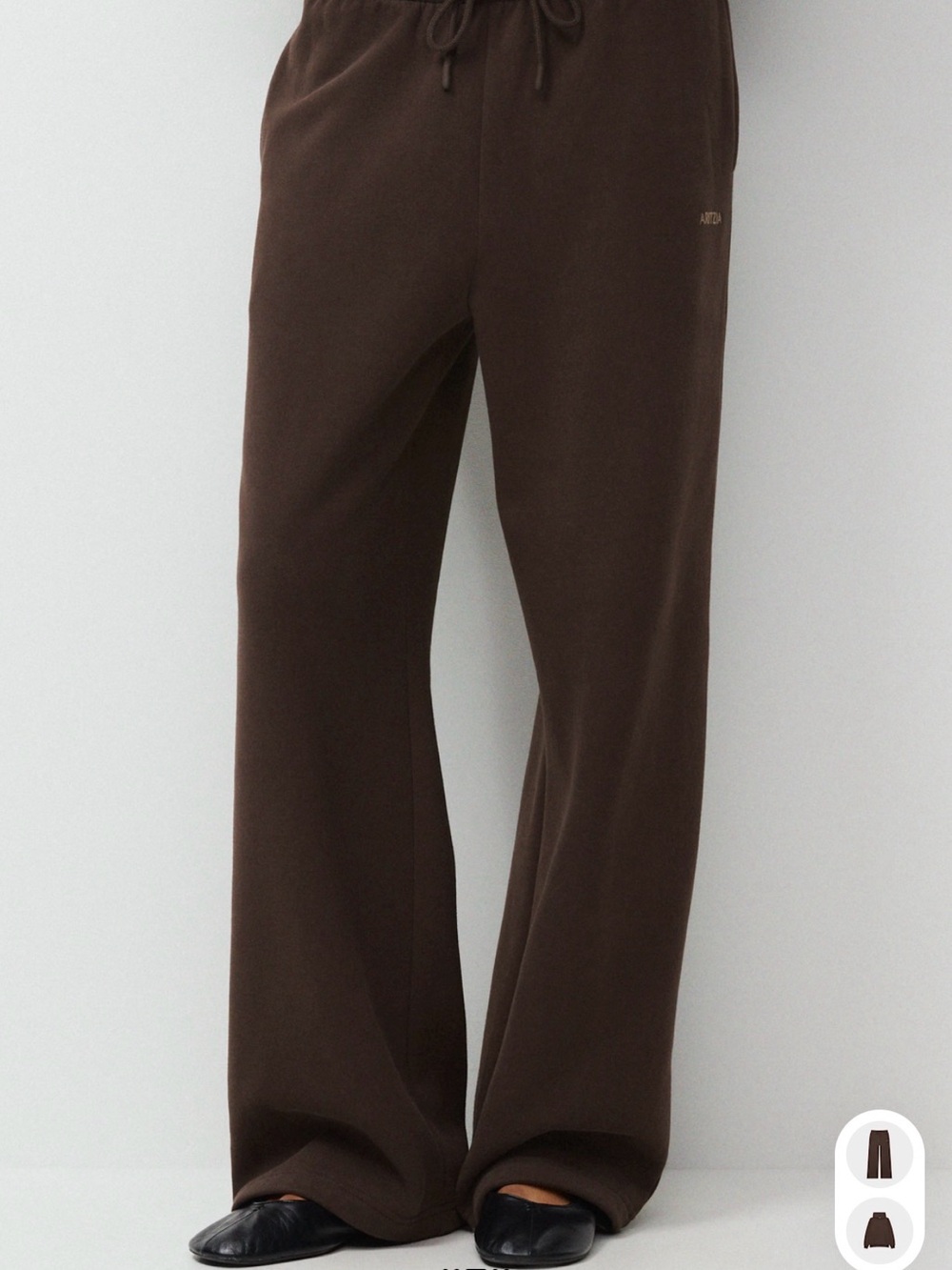 Aritzia Cozy Sweatfleece Boyfriend Wide Sweatpants